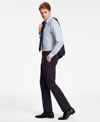 Dkny Men's Modern-fit Stretch Suit Separate Pants In Grey Plaid