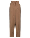 Les Copains Woman Pants Brown Size 8 Cotton, Elastane, Polyester