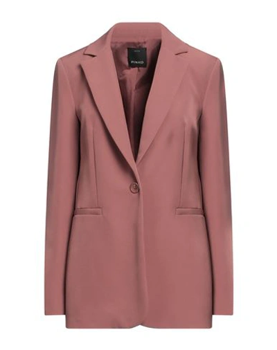 Pinko Woman Blazer Pastel Pink Size 6 Polyester, Elastane