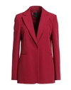 Pinko Woman Blazer Red Size 6 Polyester, Elastane