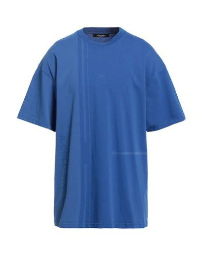 A-cold-wall* Man T-shirt Bright Blue Size L Cotton