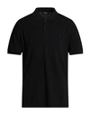 Dondup Man Polo Shirt Black Size Xxl Cotton
