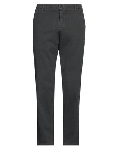 Brooksfield Man Pants Steel Grey Size 36 Cotton, Elastane