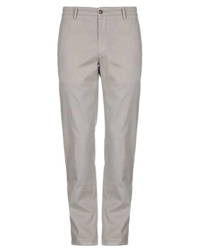 Brooksfield Man Pants Dove Grey Size 44 Cotton, Elastane