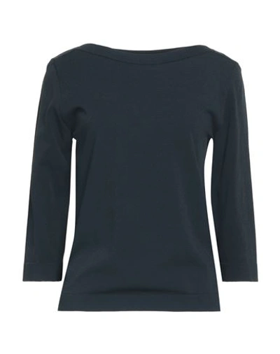 Roberto Collina Woman T-shirt Navy Blue Size S Viscose, Polyester