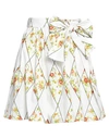 Msgm Woman Mini Skirt White Size 2 Cotton In White