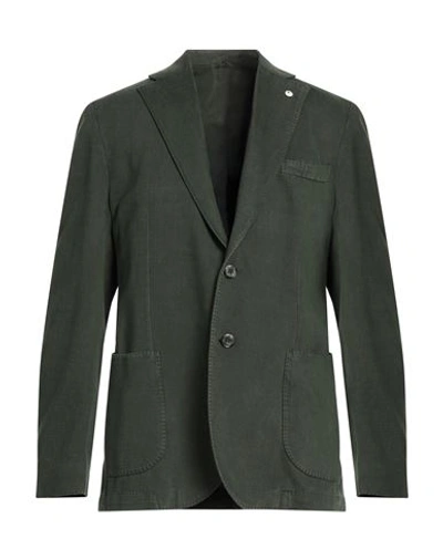 L.b.m 1911 L. B.m. 1911 Man Blazer Green Size 44 Cotton, Cashmere In Green