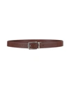 Cavalli Class Man Belt Brown Size 43 Leather