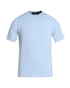 Donvich Man T-shirt Sky Blue Size S Cotton, Elastane