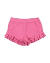 Pinko Up Toddler Girl Shorts & Bermuda Shorts Fuchsia Size 6 Cotton In Pink