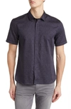 JOHN VARVATOS LOREN FLORAL SHORT SLEEVE BUTTON-UP SHIRT