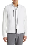 Johnnie-o Crosswind Quilted Performance Vest In White