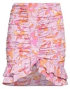 Isabel Marant Milendi Ruffle-trimmed Floral Miniskirt In Purple