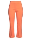 Avenue Montaigne Woman Pants Orange Size 6 Viscose, Polyamide, Elastane