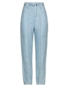 Isabel Marant Woman Pants Light Blue Size 6 Cotton, Linen