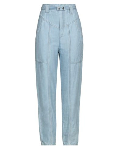 Isabel Marant Woman Pants Light Blue Size 2 Cotton, Linen