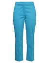 Sportmax Woman Pants Azure Size 4 Cotton, Elastane In Blue