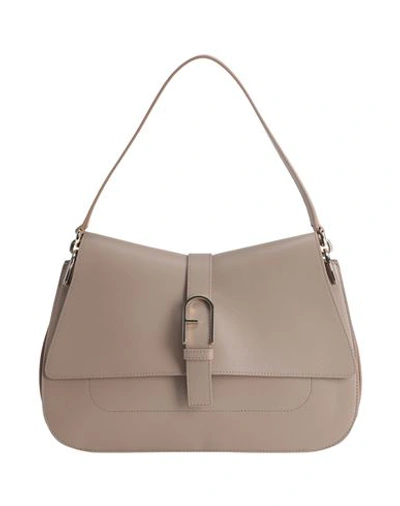Furla Woman Handbag Dove Grey Size - Calfskin In Nude