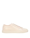 Common Projects Woman By  Woman Sneakers Apricot Size 8 Leather In Orange