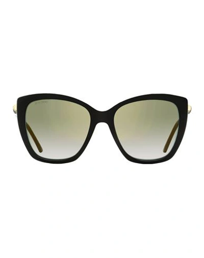 Jimmy Choo Butterfly Rose Sunglasses Woman Sunglasses Black Size 55 Acetate