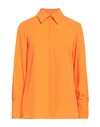 Kate By Laltramoda Woman Shirt Orange Size 10 Polyester
