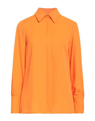 Kate By Laltramoda Woman Shirt Orange Size 10 Polyester