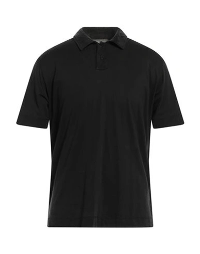 Daniele Fiesoli Man Polo Shirt Black Size M Cupro, Cotton
