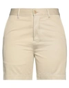 Ami Alexandre Mattiussi Woman Shorts & Bermuda Shorts Khaki Size M Cotton In Beige