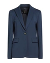 Pinko Woman Blazer Blue Size 10 Viscose, Polyamide, Elastane