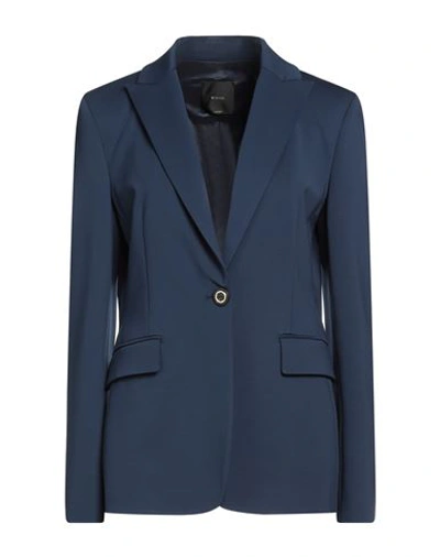 Pinko Fiona Single-breasted Blazer In Blu