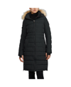 PAJAR WOMEN'S VENICE LONG PUFFER WITH REMOVABLE FAUX FUR TRIM