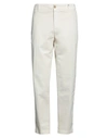 Myths Man Pants Ivory Size 36 Cotton, Elastane In White
