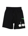 Diadora Babies'  Toddler Boy Shorts & Bermuda Shorts Black Size 6 Polyester
