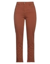 Kaos Jeans Woman Pants Brown Size 30 Cotton, Lyocell, Polyester, Elastane
