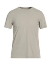 Majestic Filatures Man T-shirt Light Grey Size M Organic Cotton, Recycled Cotton