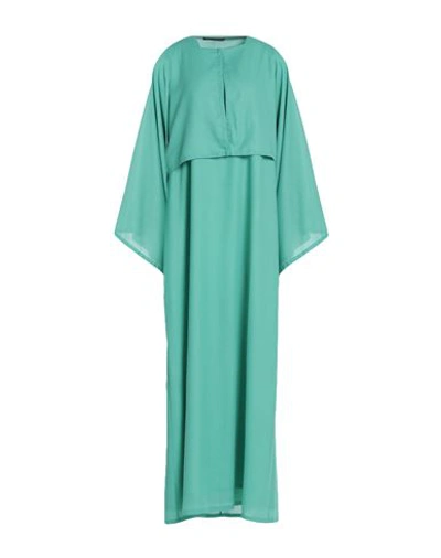 Agnona Woman Maxi Dress Light Green Size 10 Cashmere