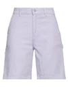 Carhartt Woman Shorts & Bermuda Shorts Light Purple Size 25 Cotton, Elastane