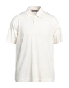 Daniele Fiesoli Man Polo Shirt Ivory Size L Cotton In White