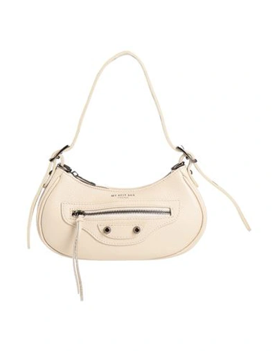 My-best Bags Woman Shoulder Bag Ivory Size - Leather In White