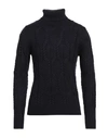Primo Emporio Man Turtleneck Midnight Blue Size Xxl Merino Wool, Acrylic In Blue