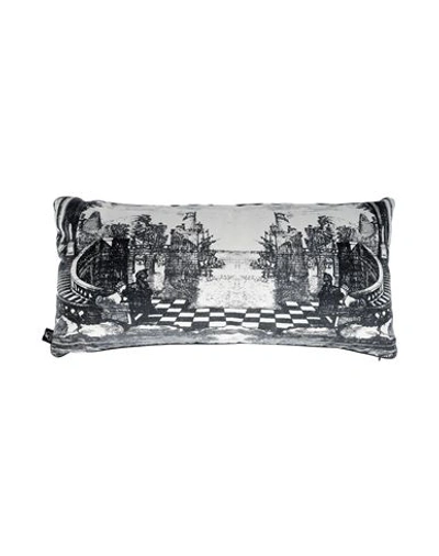Fornasetti Cuscino Giardino Settecentesco 30 X 60 Cm Pillow Or Pillow Case Black Size - Cashmere