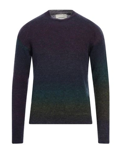 Lucques Man Sweater Purple Size 38 Alpaca Wool, Wool, Polyamide
