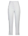 Patrizia Pepe Woman Pants Light Grey Size 12 Polyester, Elastane In Grey
