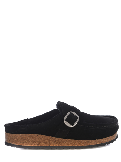 Birkenstock Buckley Suede Open-toe Loafers Black