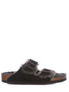 Birkenstock Arizona Shearling Lined Suede Two-strap Sandals