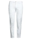 Re-hash Re_hash Man Pants White Size 38 Cotton, Lyocell, Elastane
