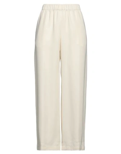 Peserico Woman Pants Ivory Size 6 Tencel, Viscose In White