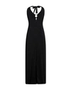 4giveness Woman Maxi Dress Black Size S Polyamide, Metallic Fiber, Elastane