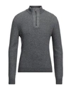 Heritage Man Turtleneck Lead Size 3xl Polyamide, Wool, Viscose, Cashmere In Grey