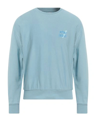 Afterlabel Man Sweatshirt Sky Blue Size M Cotton